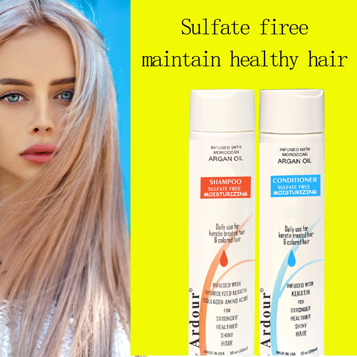 Private Label Organic Repair Argan Oil Keratin Hair Care Sets Kits Nourishing Smoothing Hair Shampoo And Conditioner Wholesale
