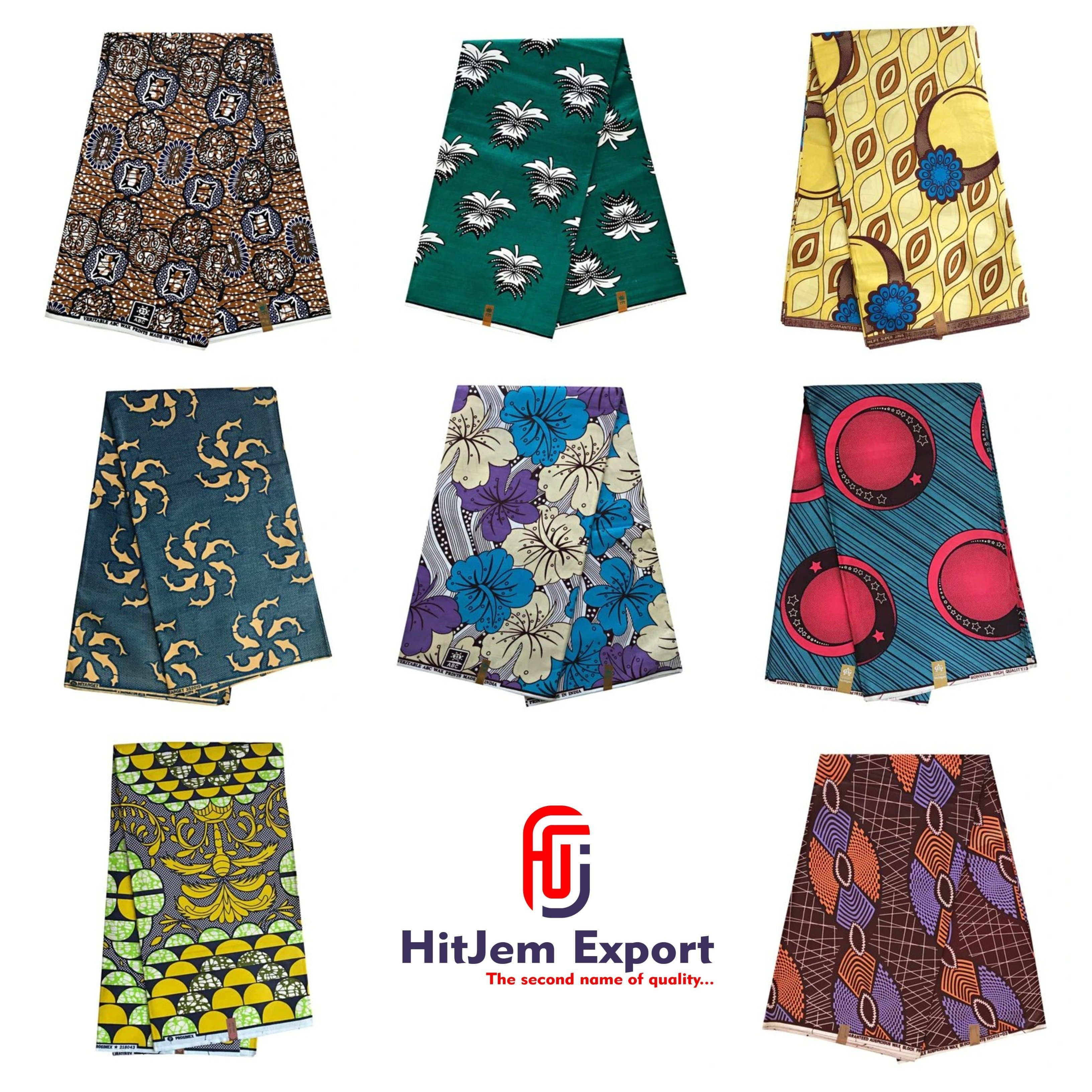 Green 100% Cotton Block Print Africa Wax Fabric Ankara Wax Prints Gold Super Fabric African Wax Print