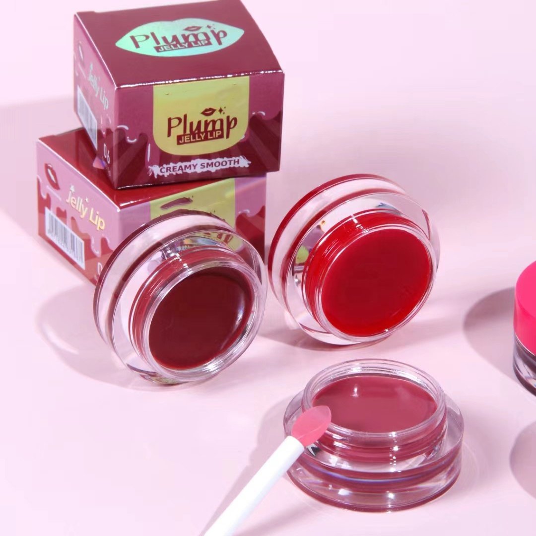 Hot Wholesale Jelly Lip Cosmetics Tinted Lip Balm Jelly Lip Plump Nourishing Moisturising Jar Lipstick