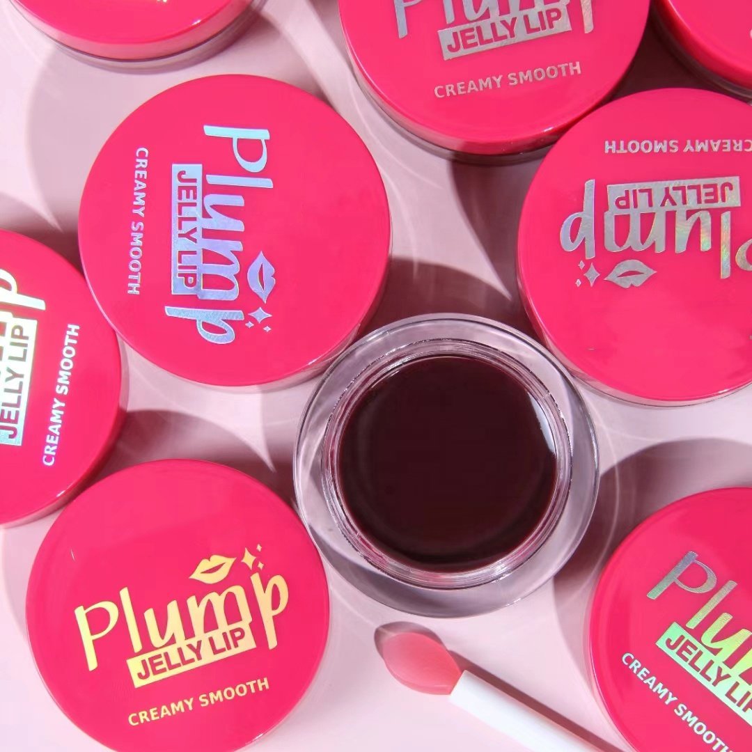 Hot Wholesale Jelly Lip Cosmetics Tinted Lip Balm Jelly Lip Plump Nourishing Moisturising Jar Lipstick