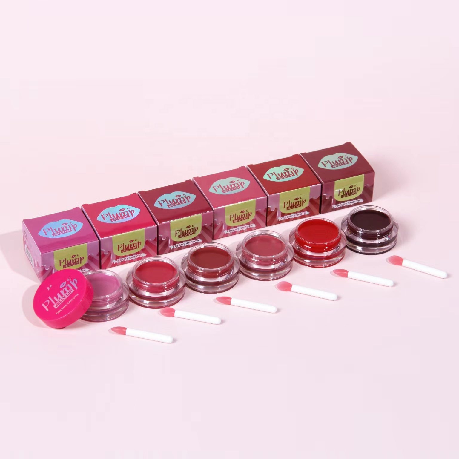 Hot Wholesale Jelly Lip Cosmetics Tinted Lip Balm Jelly Lip Plump Nourishing Moisturising Jar Lipstick