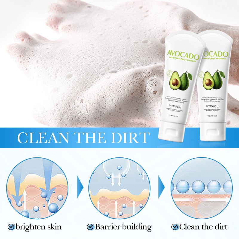OEM ODM ZHENXIU Beauty Products Brighten Whitening Shea Butter Petroleum Jelly Moistuizes Facial Cleanser Skin Nourish Face