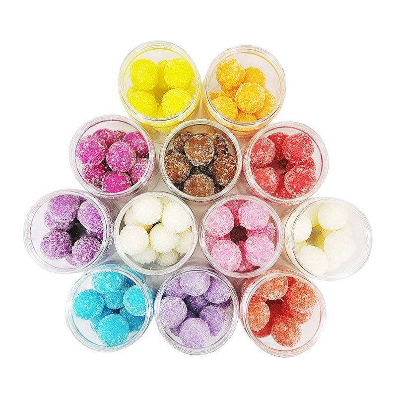 OEM/ODM manufacturer private label organic bathing Vegan bulk candy sugar ball body scrub