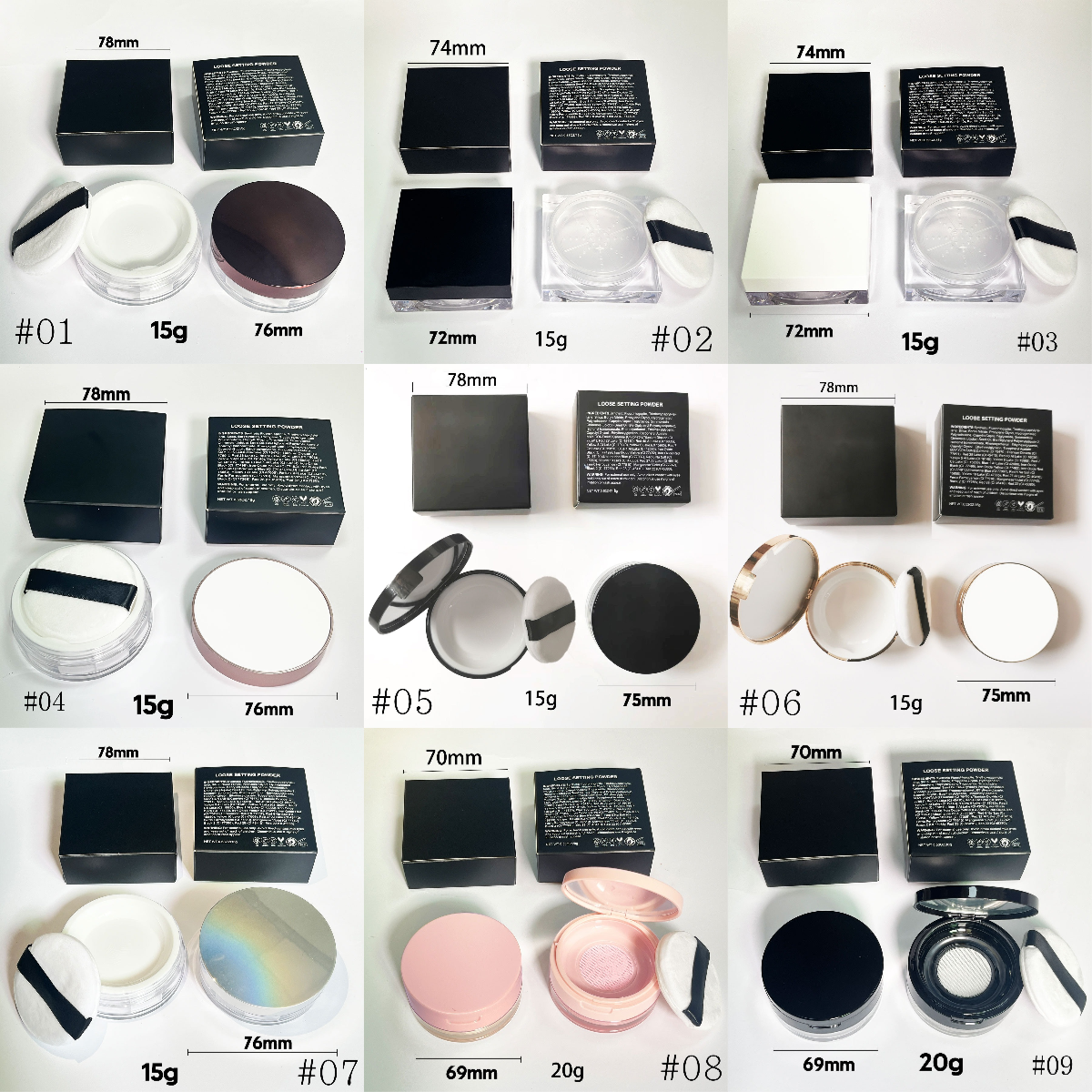 Face pink loose setting powder vegan water proof setting powder private label matte loose talc free vegan makeup setting powder