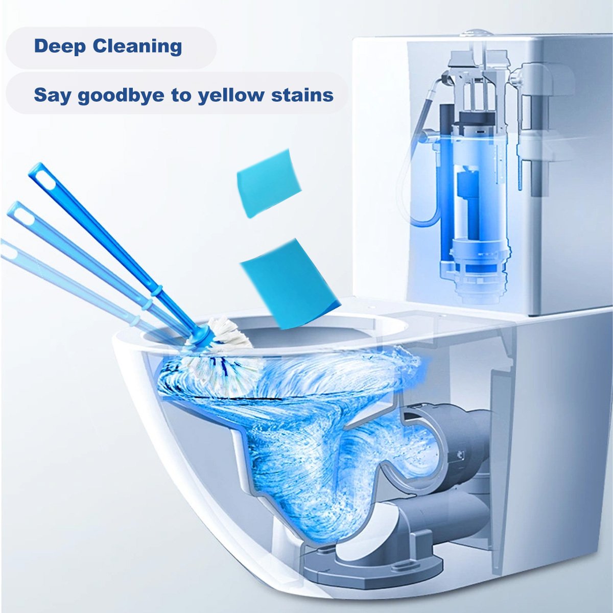 Factory wholesale decontaminating eco friendly toilet cleaner sheet