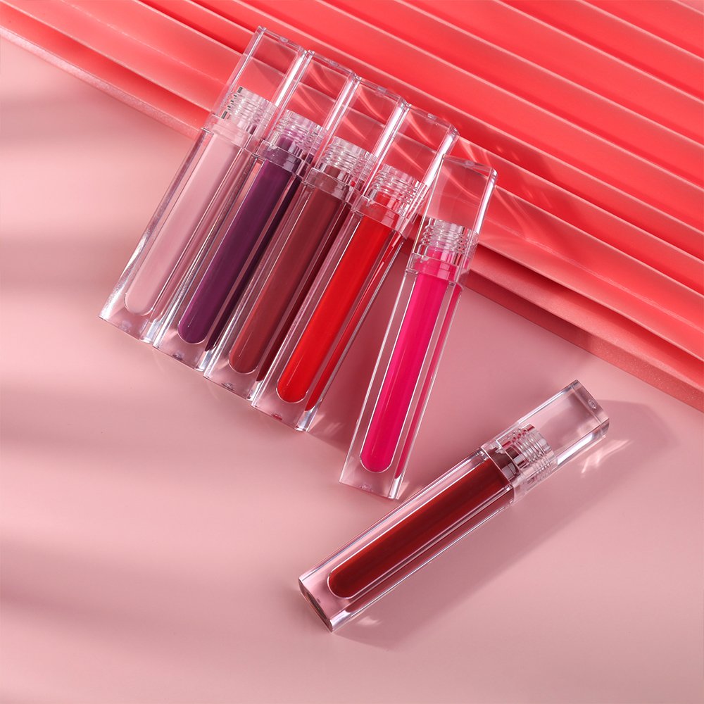 Wholesale bulk glossy tinted watery pigment lip stain private label clear vegan high quality lip gloss