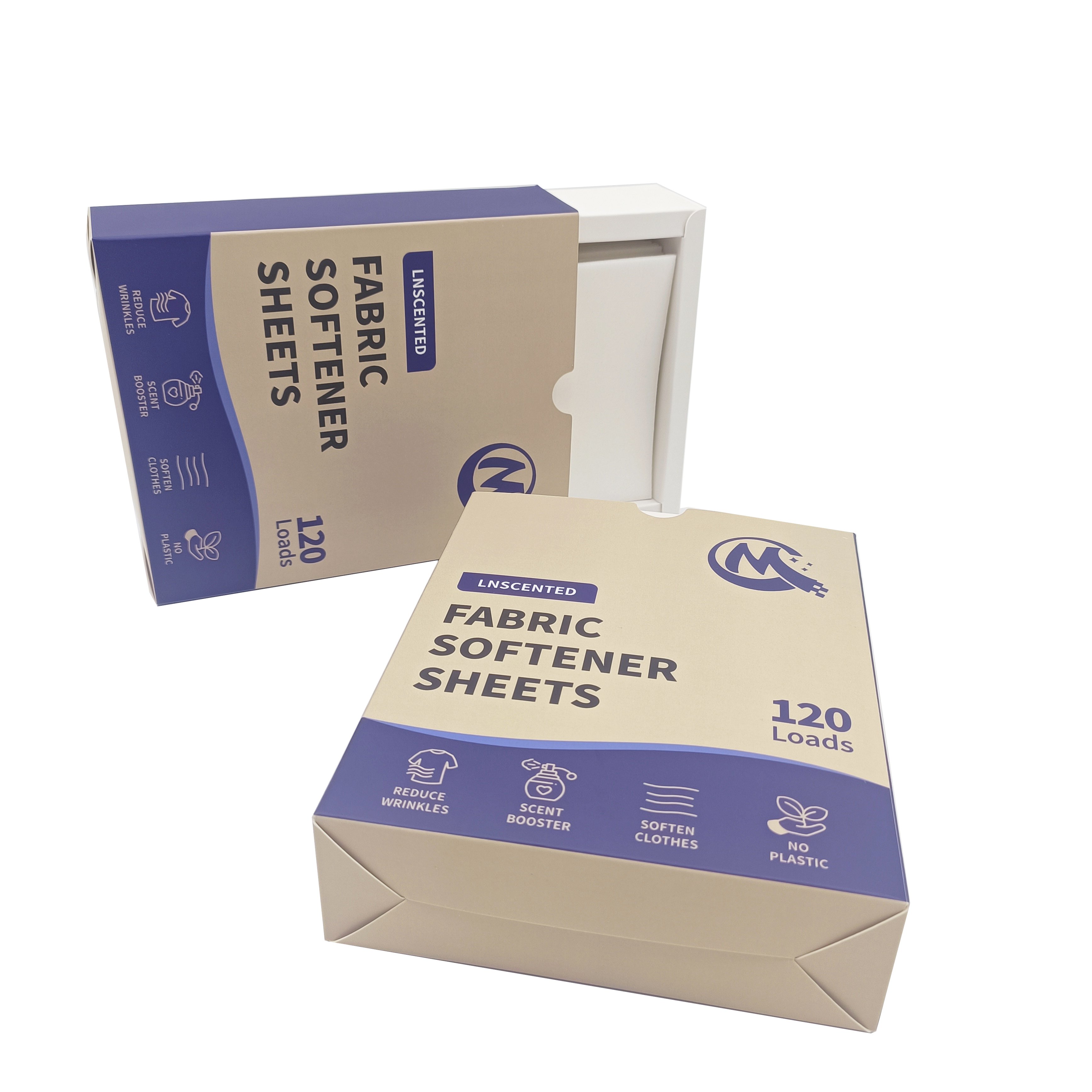 Wholesale hot Organic Biodegradable Fabric Softener Eco Friendly Laundry Dryer Sheets