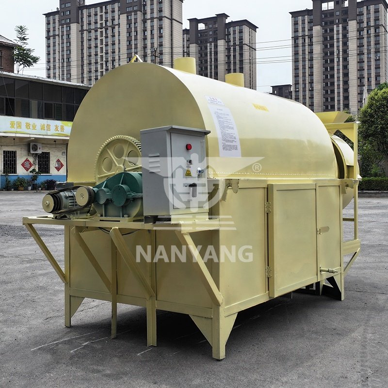 Small Organic Fertilizer Rotary Drum Dryer Poultry Waste Chicken Manure Drier Livestock Cow Dung Rotary Drum Dryer