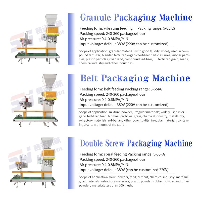 Automatic Weighing And Counting Organic Fertilizer Fertilizer Biomass Pellet Animal Feed Packing Machine