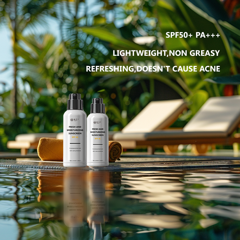 OEM Private Label Whole Body Vegan Whitening Sunblock Organic Anti-Freckle Sundown Sunscreen Sun Cream Spf 50 Face Sunscreen