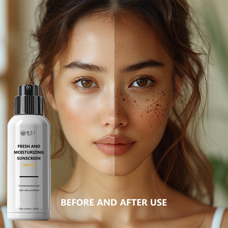 OEM Private Label Whole Body Vegan Whitening Sunblock Organic Anti-Freckle Sundown Sunscreen Sun Cream Spf 50 Face Sunscreen