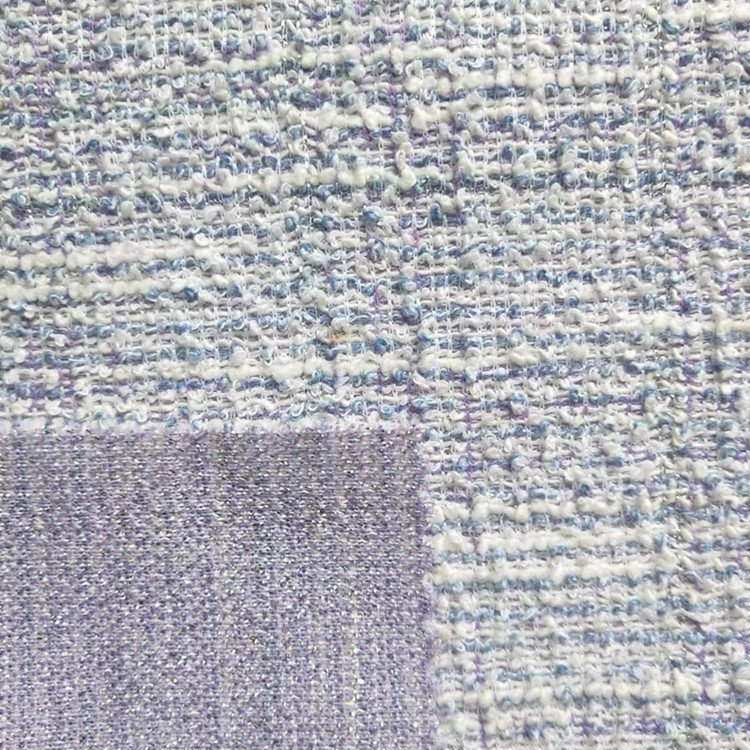 Small sweet wind comfortable and soft jacquard knitted hacci garment fabric