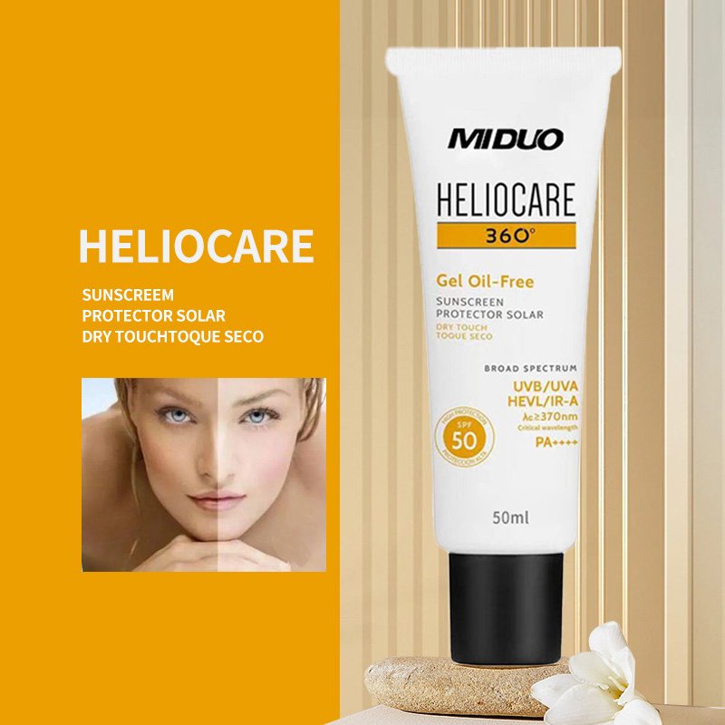 OEM Factory 50ML Broad Spectrum SPF 50 Water Gel Hydrating Daily Non Comedogenic Hyaluronic Acid Oil Free Moisturizer Sunscreen