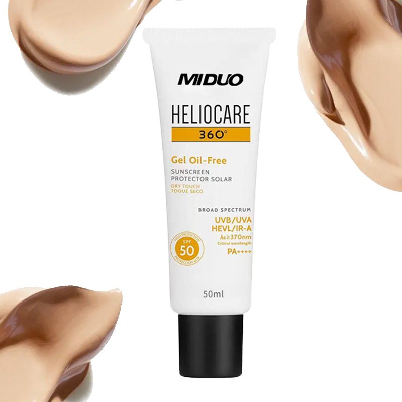 OEM Factory 50ML Broad Spectrum SPF 50 Water Gel Hydrating Daily Non Comedogenic Hyaluronic Acid Oil Free Moisturizer Sunscreen