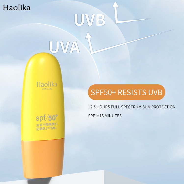 Private Label Summer Women Beauty SPF 50+PA+++ Sunblock Organic Whitening Honey Moisturizing Bulk Sunscreen