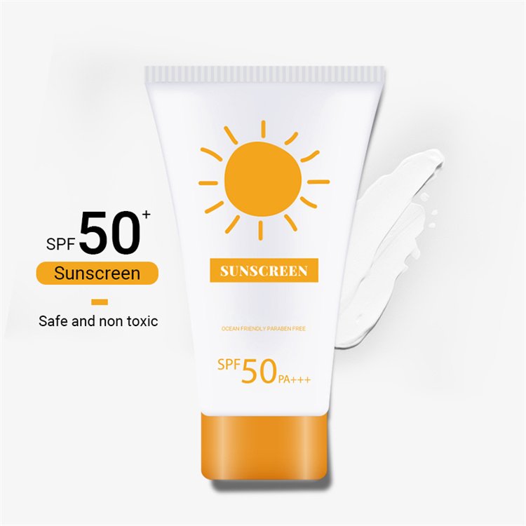 Private Label Coconuts Whitening Face Sundown Sunblock SPF 50 UVA Waterproof Sunscreen Cream