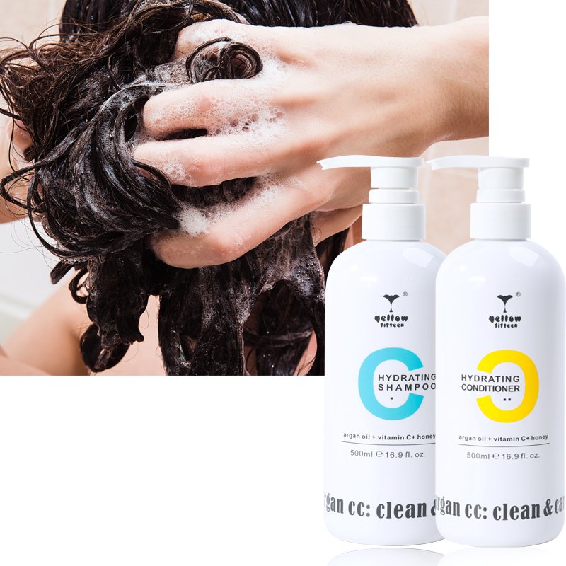 OEM Private Label Hair Moisturizing Tea Tree Vitamin C Argan Oil Honey Shampoo And Conditioner