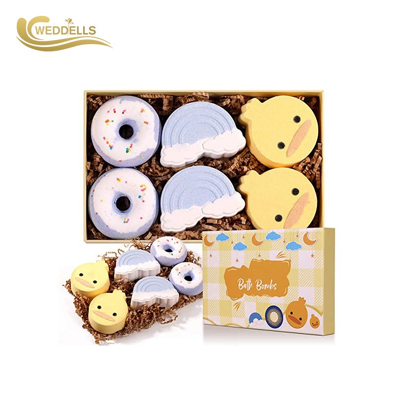 Custom 3d press easy to operate baby fizzy bath balls