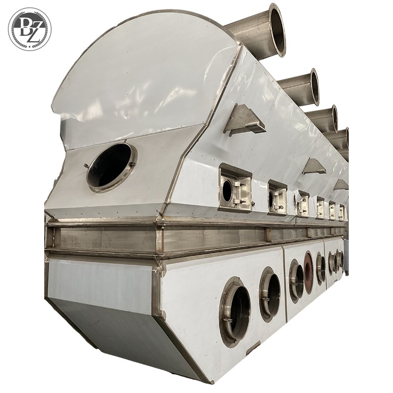 GZQ High Performance Continuous Vibratory Fluid Bed Granulator Dryer for Materials with Organic Solvent Materials