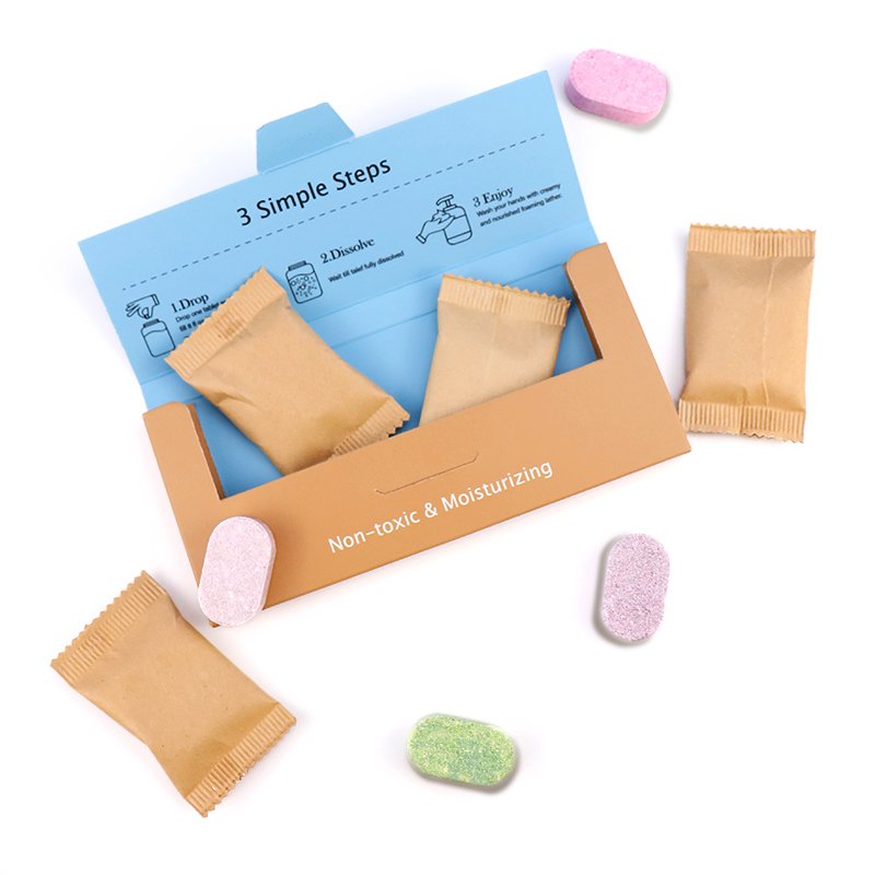 Zero-Waste Hand Wash Liquid Organic Hand Wash Cleansing & Moisturizing Cleaner Hand Soap Refill Tablets
