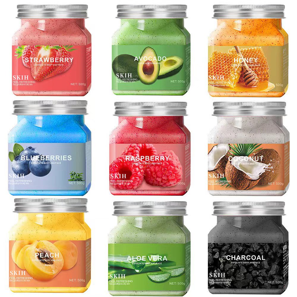SKIH Private Label Natural Organic Sea Salt Body Scrub Whitening Exfoliating And Softening Skin Bath Salt