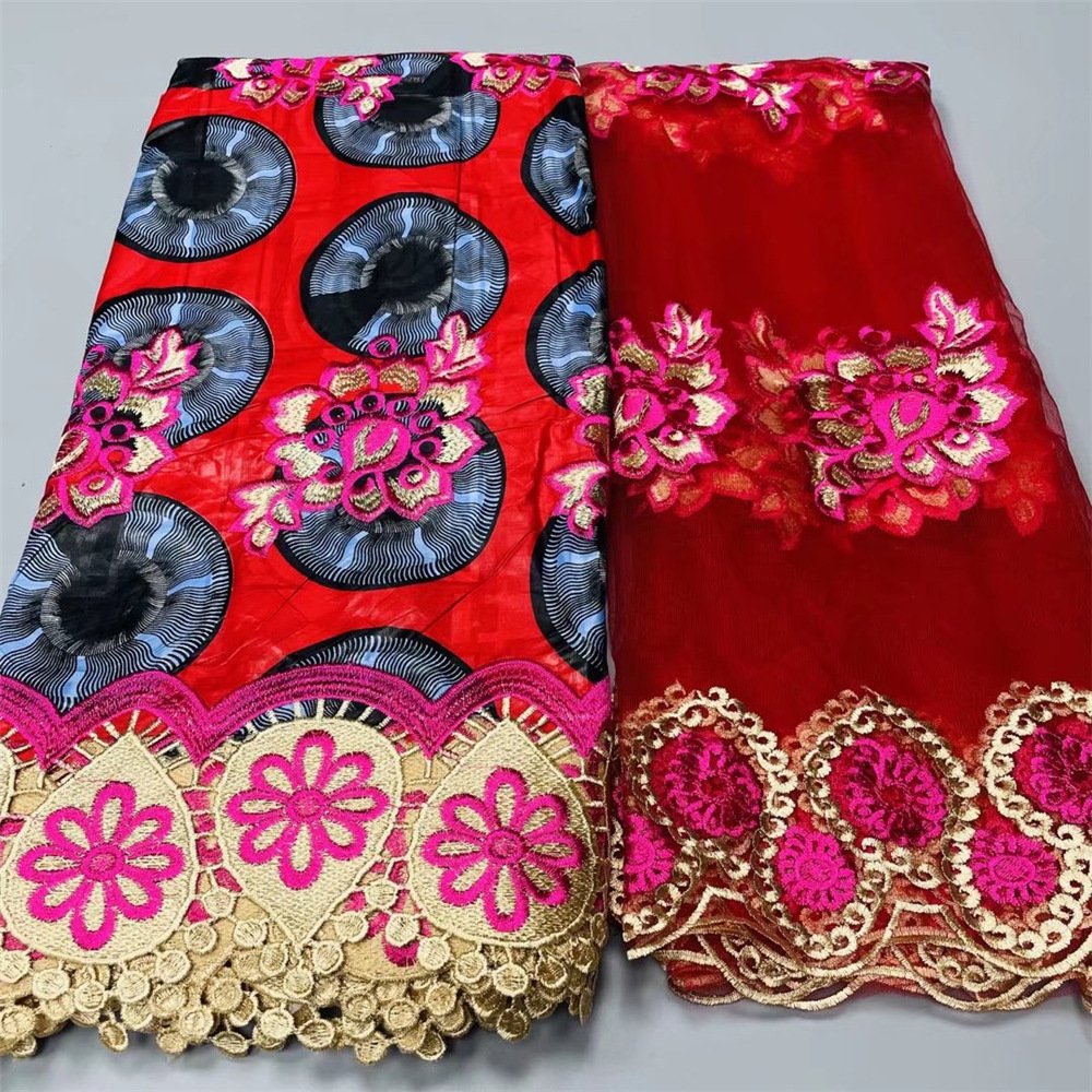 Good Quality Bazin Riche, Gezner African Male Fabric Beaty Products Embroidery Polyester Lace Fabric For Clothing Dress/