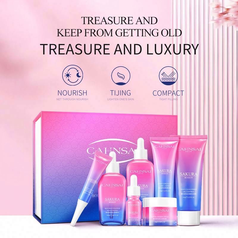 Moisturizing Lightening fine lines Firming and anti wrinkle Five piece Pro-Xylane Skincare Set for women Moisturizing