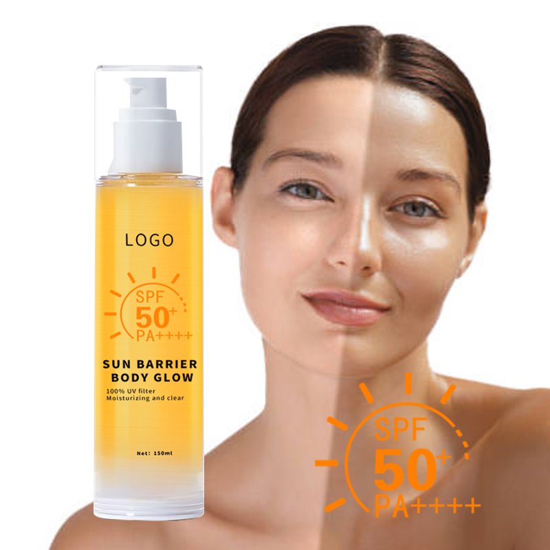 OEM Factory Wholesales 150ML Promotional Items Pure Cream Body All Natural Vegan Natural Waterproof White Sunscreen Gel SPF 50