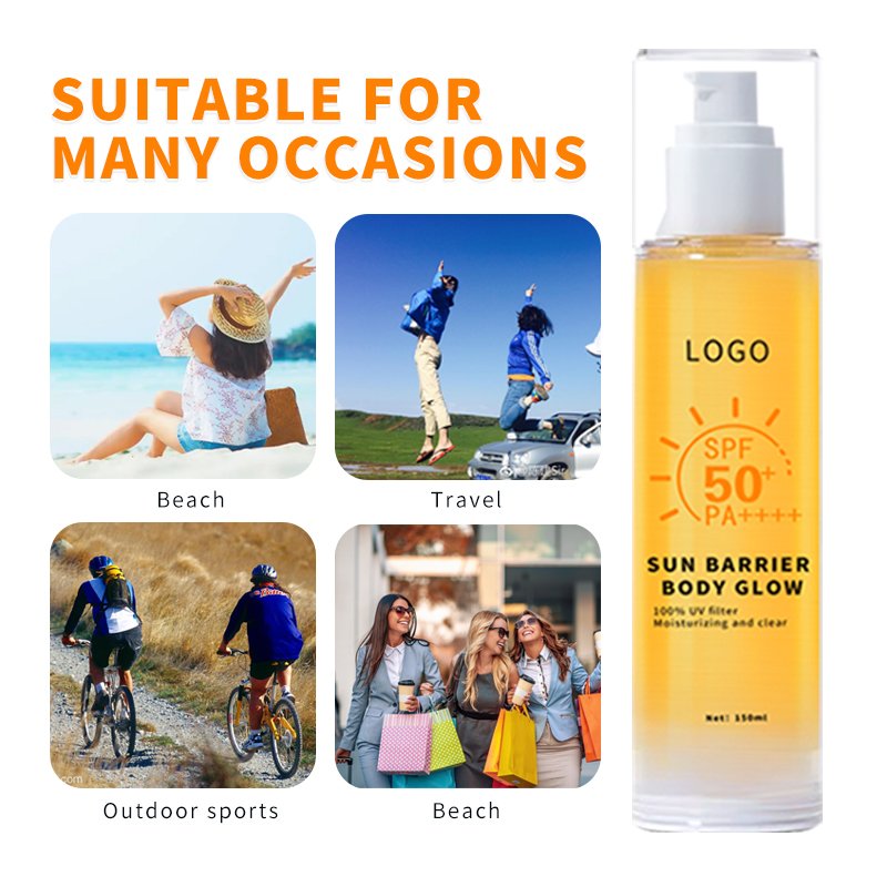 OEM Factory Wholesales 150ML Promotional Items Pure Cream Body All Natural Vegan Natural Waterproof White Sunscreen Gel SPF 50