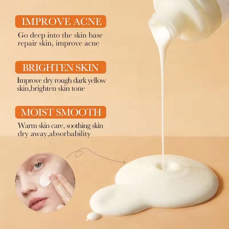 Professional Organic Private Label Turmeric Skin Care Set Anti Acne Dark Spot Remover Face Serum Cleanser Cream Kit