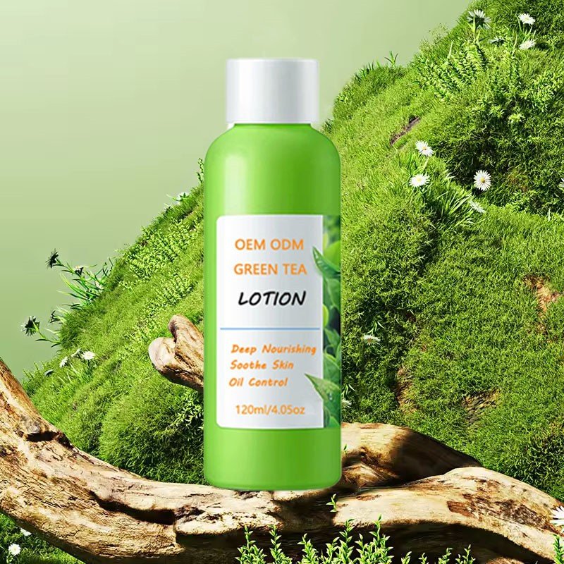 OEM ODM Skin Care Deep Moisturizing Nourishing Oil Control Soothing Natural 120ml Green Tea Lotion for Face Body