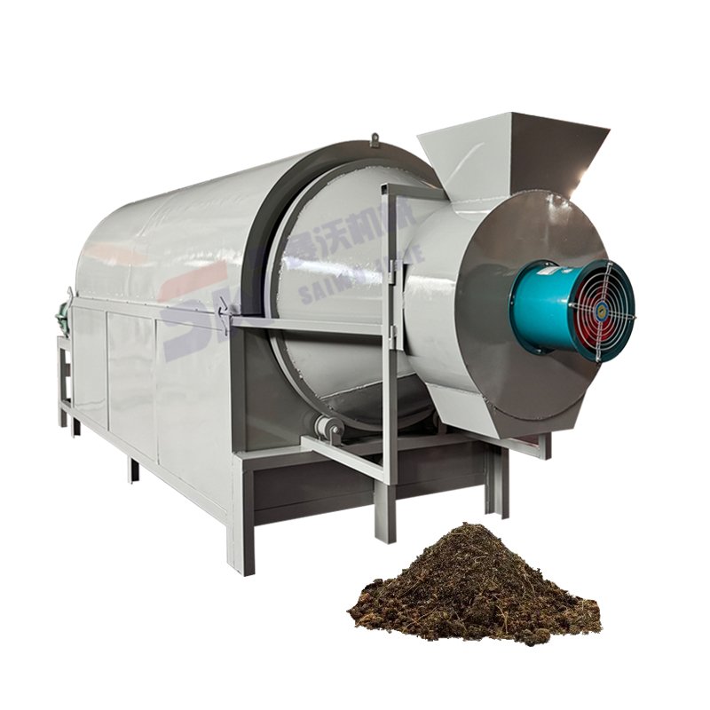 Sand Organic Fertilizer Agriculture Rotary Dryer Tea Pepper Potato Cassava Sorghum Drum Dryer