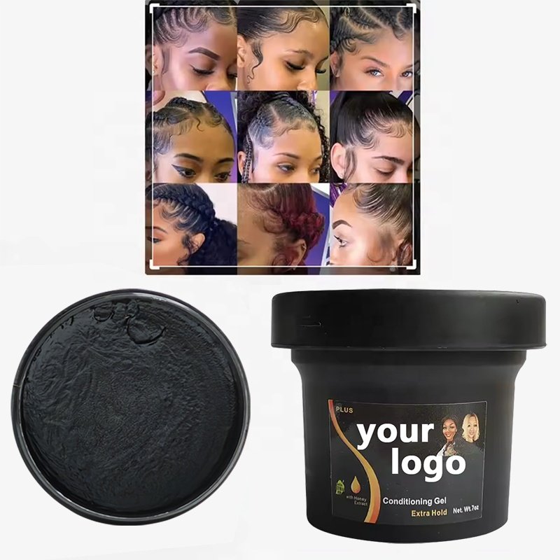 New arrivals 7oz Honey extract Edge Control shine Jam conditioning gel for 4C Hair as good quality as shine jam