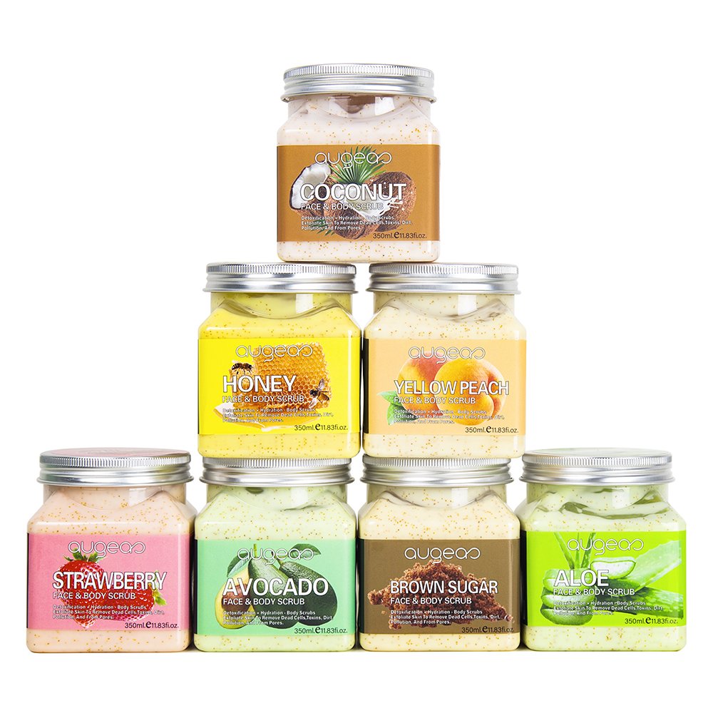 Wholesale organic sugar lightening moisturizing salt face pedicure body wash scrub exfoliating lemon sugar whitening body scrub