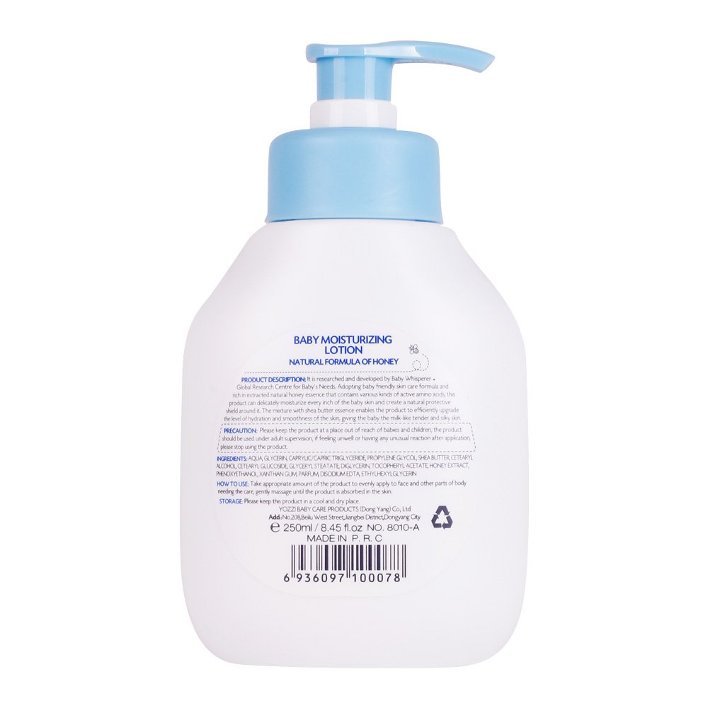 Baby Whisperer 250ml Baby Lotion Logo OEM/ODM Service Organic Skin Moistening and Lightening Baby Lotion