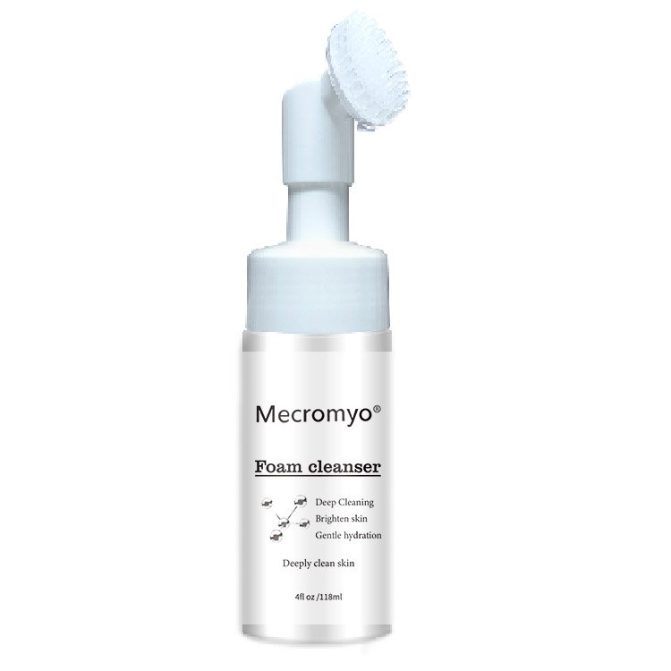 OEM/ODM Logo Cosmetics Organic Exfoliating Mousse Pore Cleanser 72 Hours Moisture Skin Care Face Wash Vitamin C Customizable
