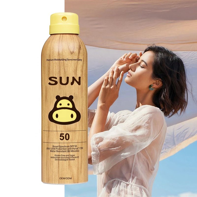 Label Body Face Sunscreen Cream Sunscreen Mousse with Color Transparent Wholesale Customised Free Samples White SPF 30 50 100