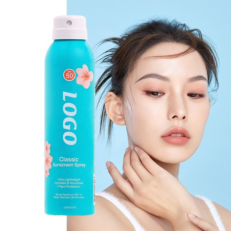 Label Body Face Sunscreen Cream Sunscreen Mousse with Color Transparent Wholesale Customised Free Samples White SPF 30 50 100