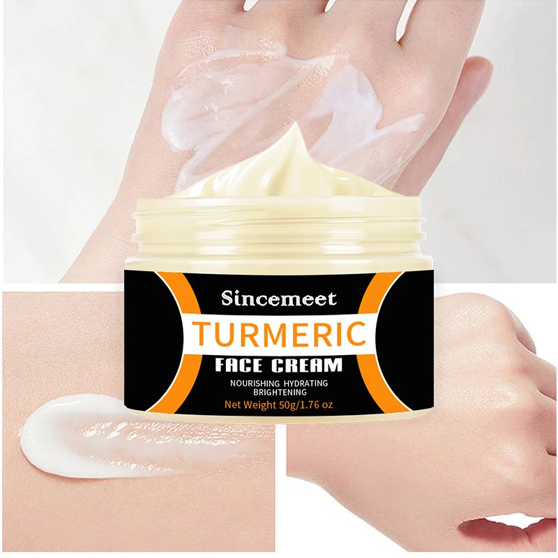 Private Label Deep Moisturizing Corrector Remover Face Whitening Cream Pimples Facial Freckle Dark Spot Removing Turmeric Cream