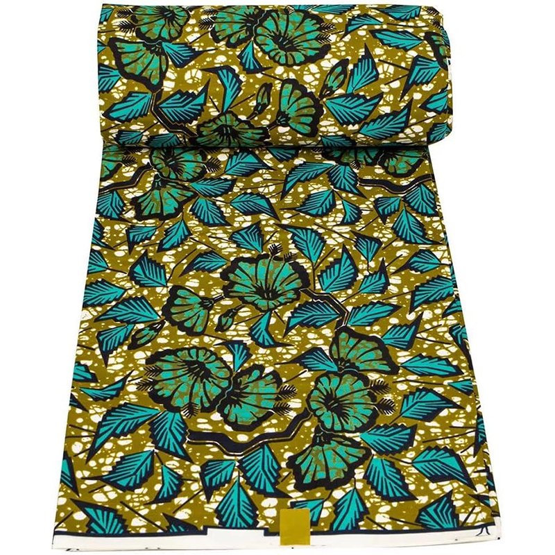 Hitarget Real African Fabrics 6 Yards Wax Fabric For Chitenge Dresses