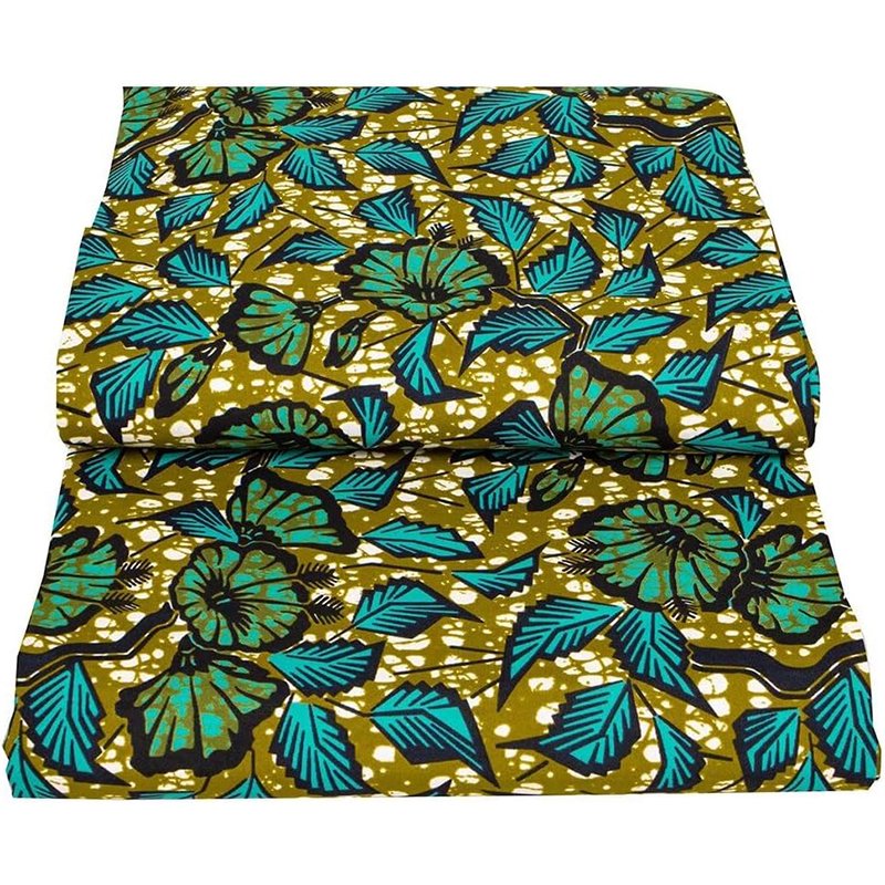Hitarget Real African Fabrics 6 Yards Wax Fabric For Chitenge Dresses