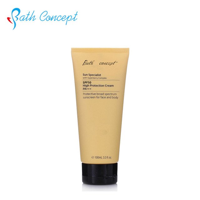 OEM factory Zinc face skin care lasting waterproof sun block SPF50 cream sunscreen reef safe children sunscreen