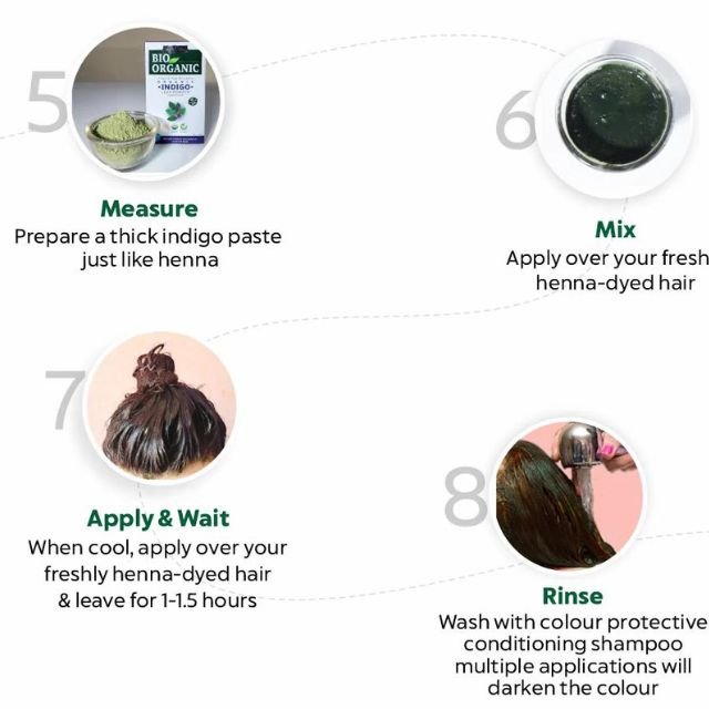 Bio Organic Hair Color Dye 100% Natural Fast Instant Henna Hair Color Semi Permanent Dye For Hair Growth Henna Coloring Cream