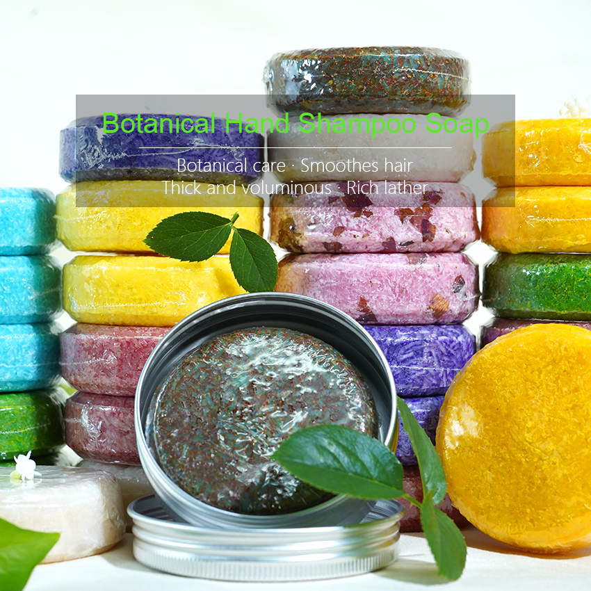 Wholesale private label vegan natural charcoal ginger shouwu hair regrowth shampoo soap bar solid hair shampoo bar soap