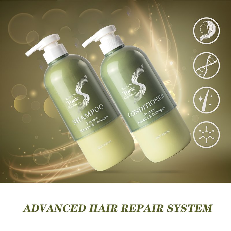 Private label herbal moisturizing hair treatment conditioner OEM best natural protein Brazilian biotin collagen keratin shampoo