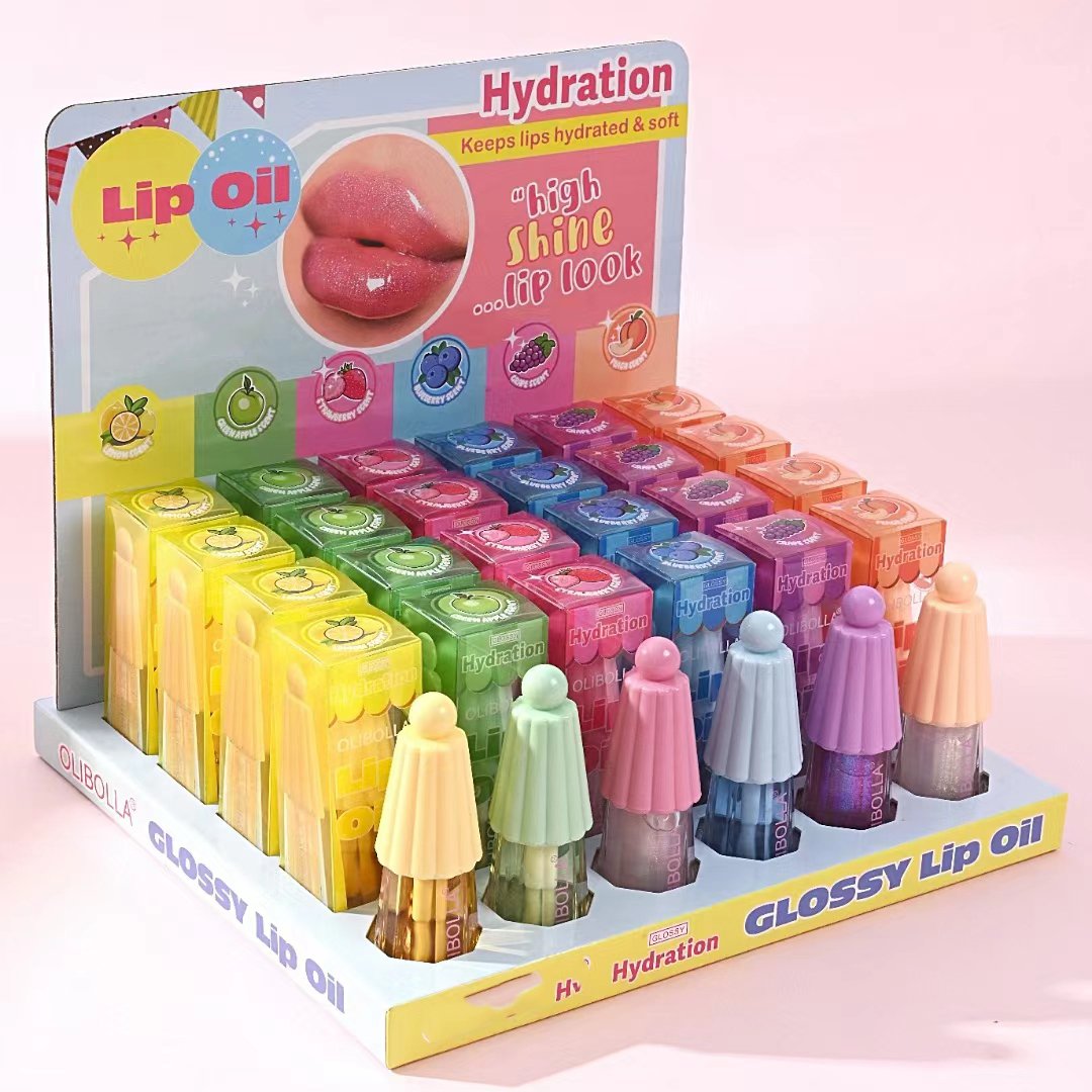 Wholesale High Shine Liquid Lipstick Private Label Colour Clear Lip Oil Correct Lip Colour Stacking Lip Oil