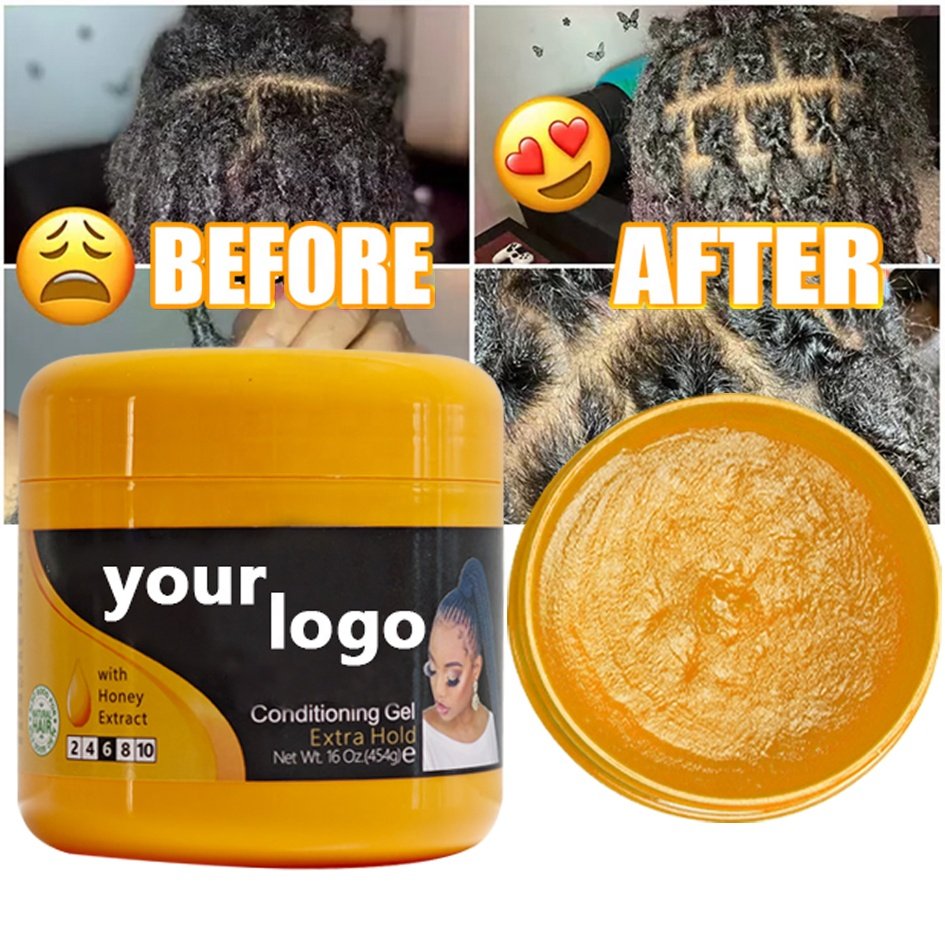 Shine Jam Locs Braid Gel Tames Frizz No Flaking or Drying High Your Logo Extreme Hold Smooths Shine Braids gel and Locs