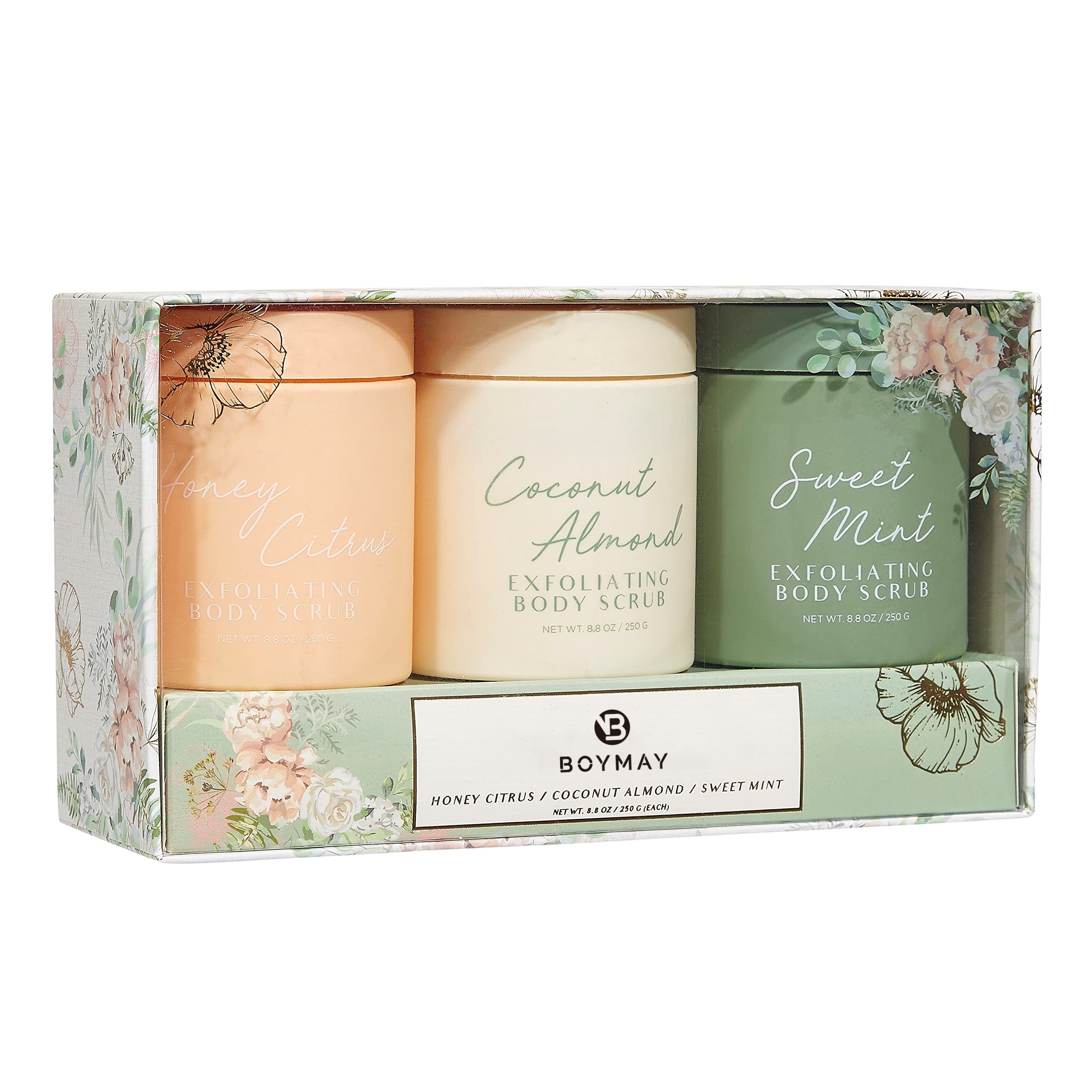 Wholesale Exfoliating Private Label Restore Healthy Skin Honey Citrus Coconut Almond Sweet Mint Body Scrub For Home Spa