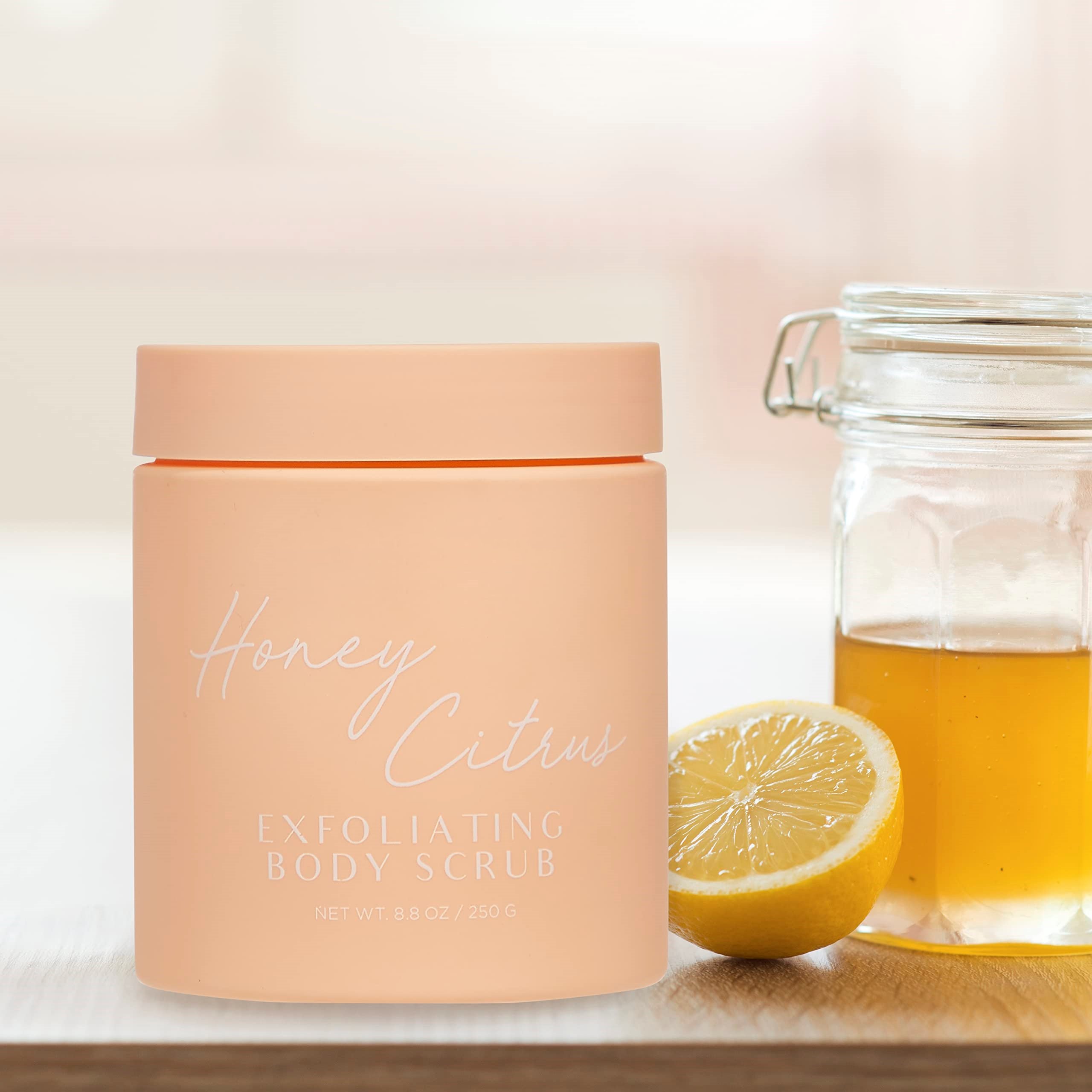 Wholesale Exfoliating Private Label Restore Healthy Skin Honey Citrus Coconut Almond Sweet Mint Body Scrub For Home Spa