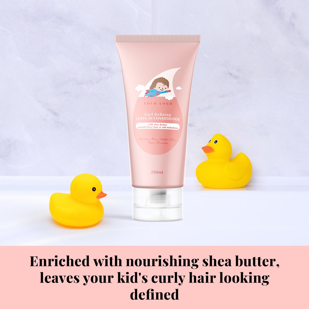Private Label 2-IN-1 Shea Butter Moisture Black Organic Kids Leave In Conditioner For African Curly Hair